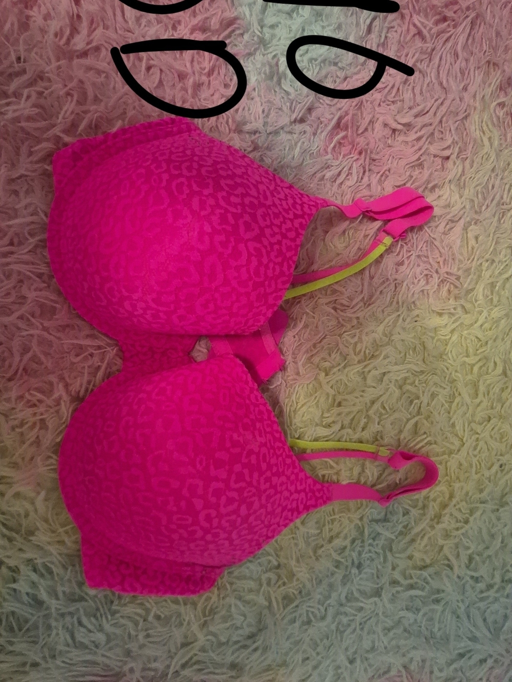 Women's Hot Pink Leopard Print T-Shirt Bra